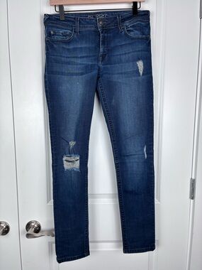 DL1961 Women's Dark Blue Distressed Skinny Jeans